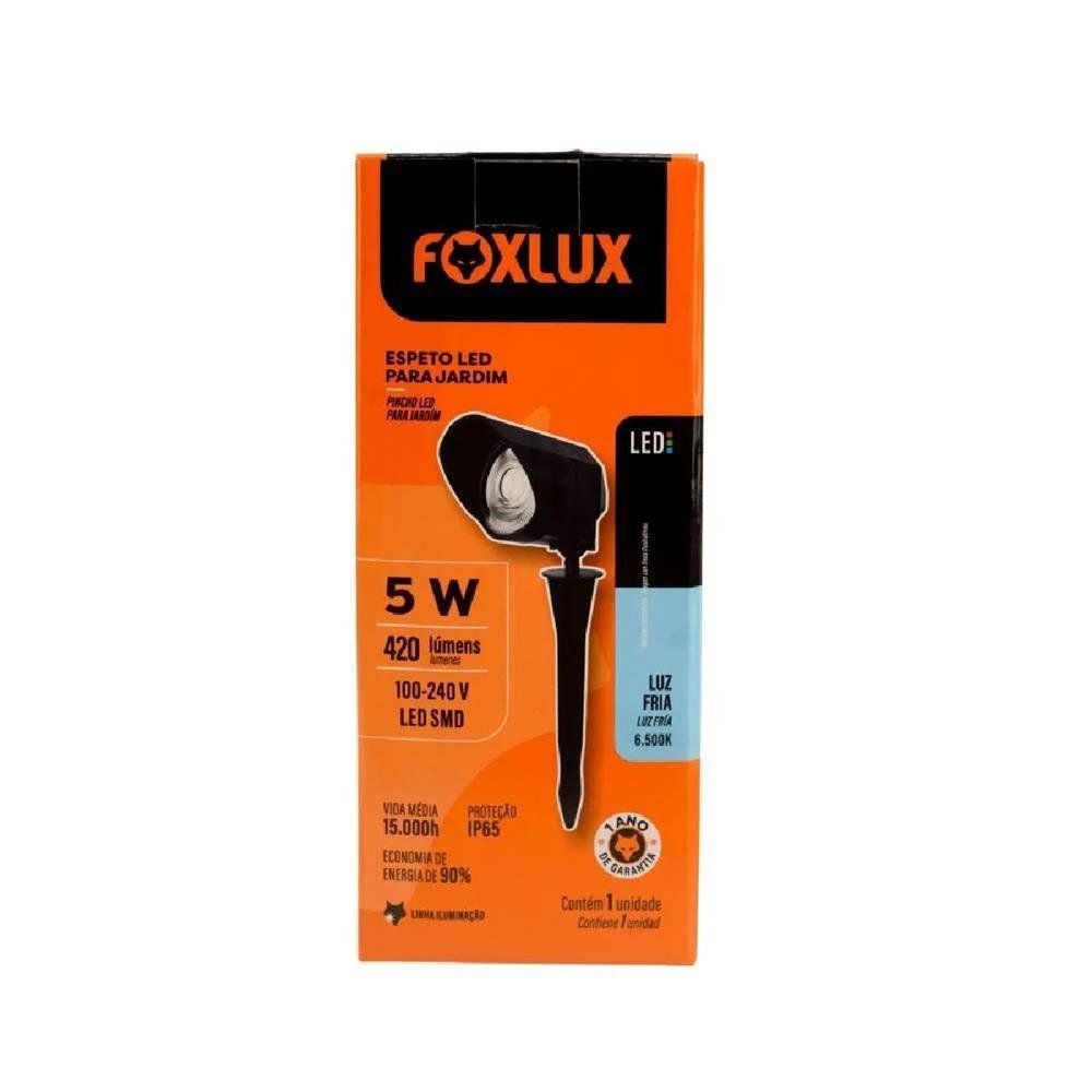Espeto Led Para Jardim Foxlux ¿ 5W ¿ Luz Branca (6500K) ¿ Bivolt