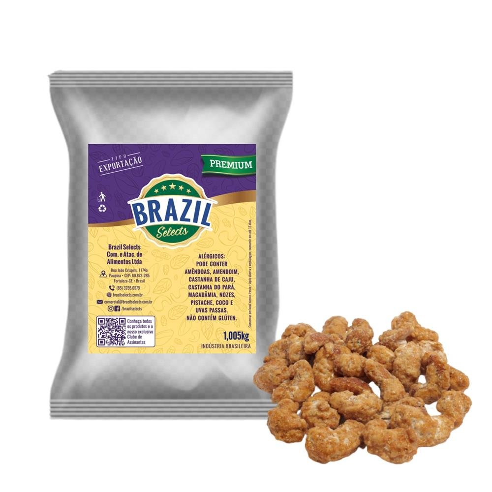 Pacote De Castanha De Caju Caramelizada Com Acai Food 1,005 Kg