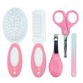 Kit Cuidados Com Bebê 5 Peças: Tesoura, Cortador, Lixa De Unha, Pente E Escova Feminino Pimpolho Caixa Com 12 Unidades