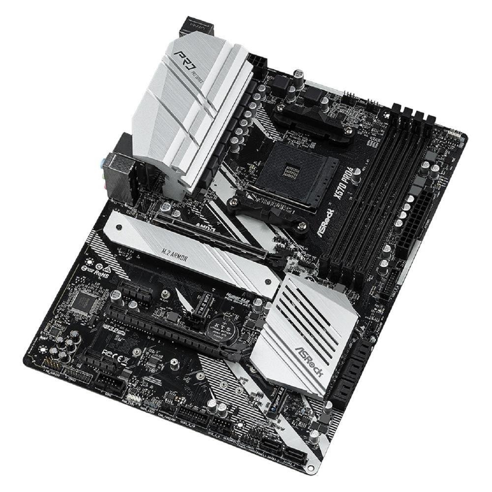 Placa Mãe Asrock X570 PRO4, AMD AM4, ATX, DDR4