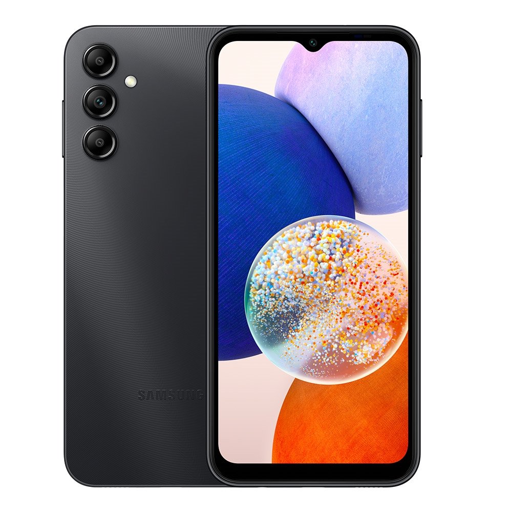 Smartphone Samsung Galaxy A14, Preto, Tela 6.6", 5G+WiFi, Câm.Traseira Tripla, Câm.Frontal 13MP, 4GB RAM, 64GB
