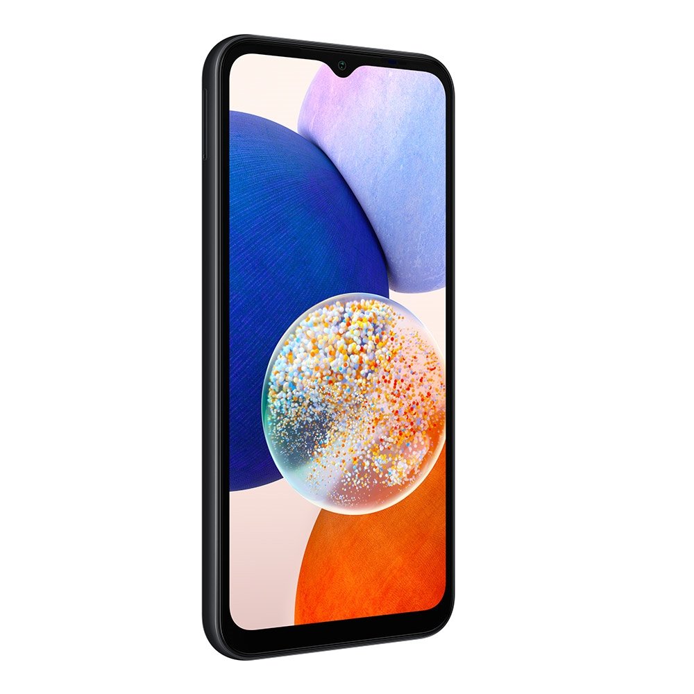 Smartphone Samsung Galaxy A14, Preto, Tela 6.6", 5G+WiFi, Câm.Traseira Tripla, Câm.Frontal 13MP, 4GB RAM, 64GB