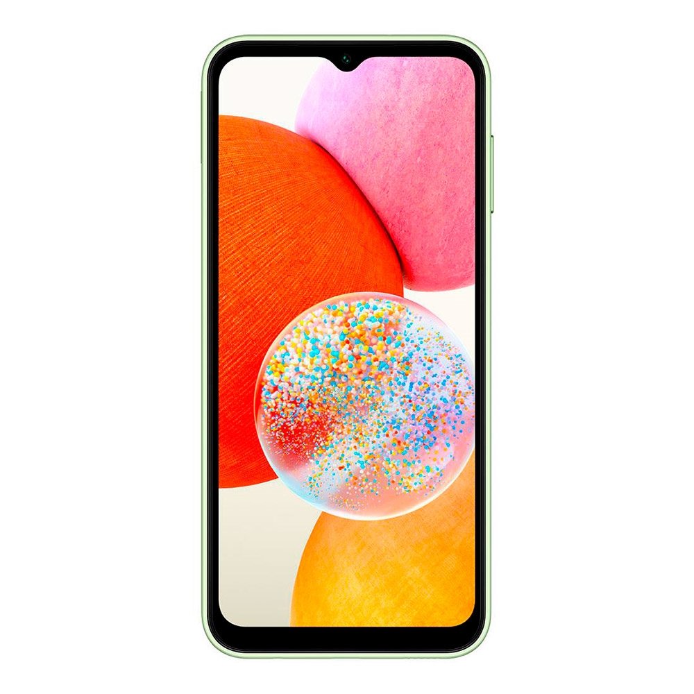 Smartphone Samsung Galaxy A14, Verde Lima, Tela 6.6", 4G+Wifi, Câm.Traseira Tripla, Câm.Frontal 13MP, 4GB RAM, 64GB