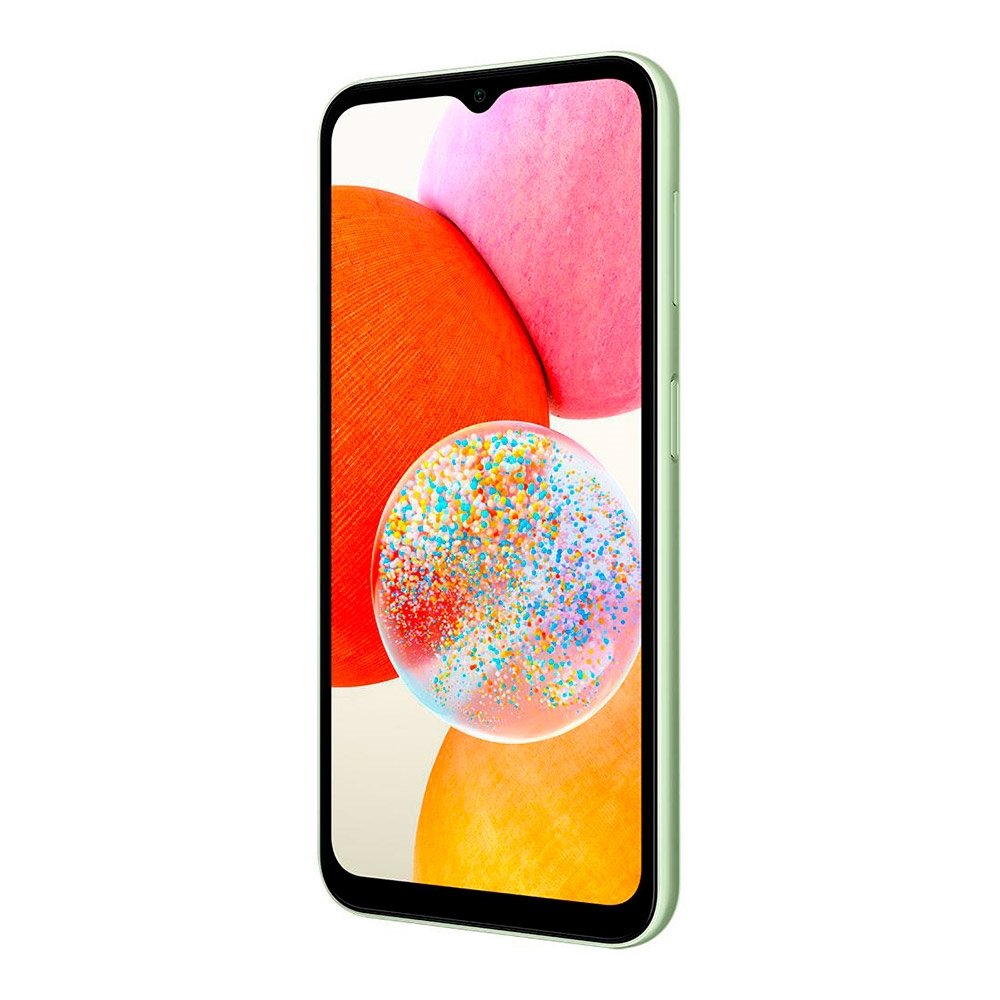 Smartphone Samsung Galaxy A14, Verde Lima, Tela 6.6", 4G+Wifi, Câm.Traseira Tripla, Câm.Frontal 13MP, 4GB RAM, 64GB