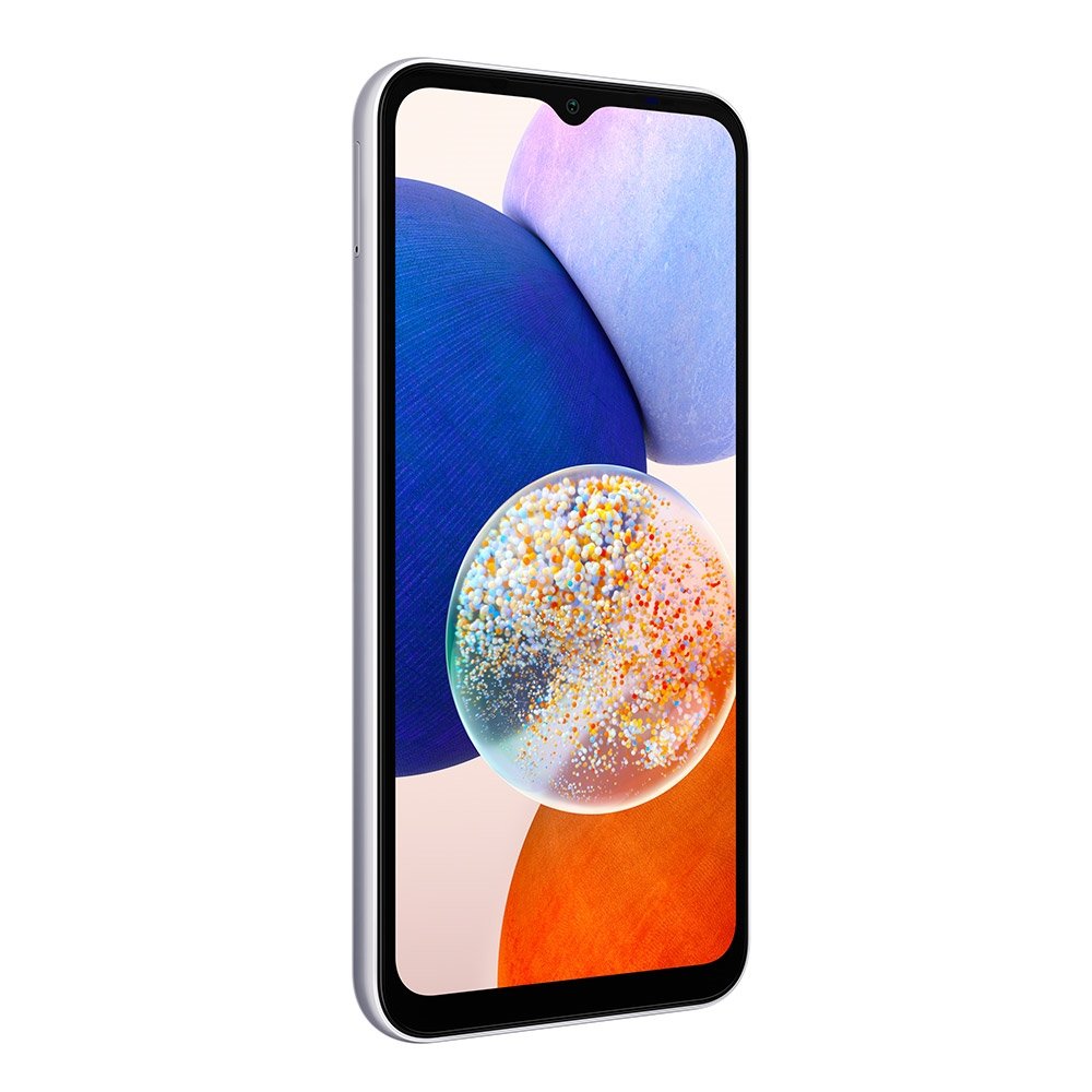 Smartphone Samsung Galaxy A14, Prata, Tela 6.6", 5G+WiFi, Câm.Traseira Tripla, Câm.Frontal 13MP, 4GB RAM, 64GB