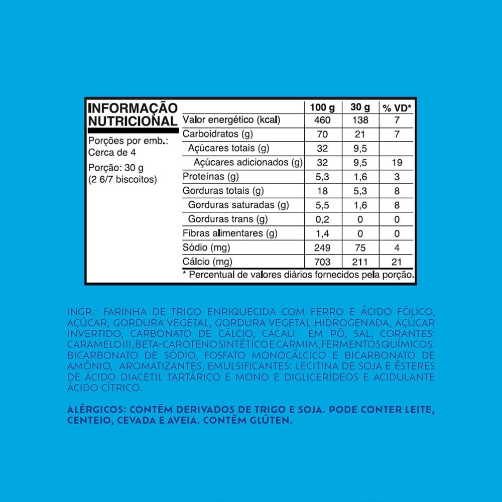 Biscoito Trakinas Morango 42G - Embalagem com 40 Unidades