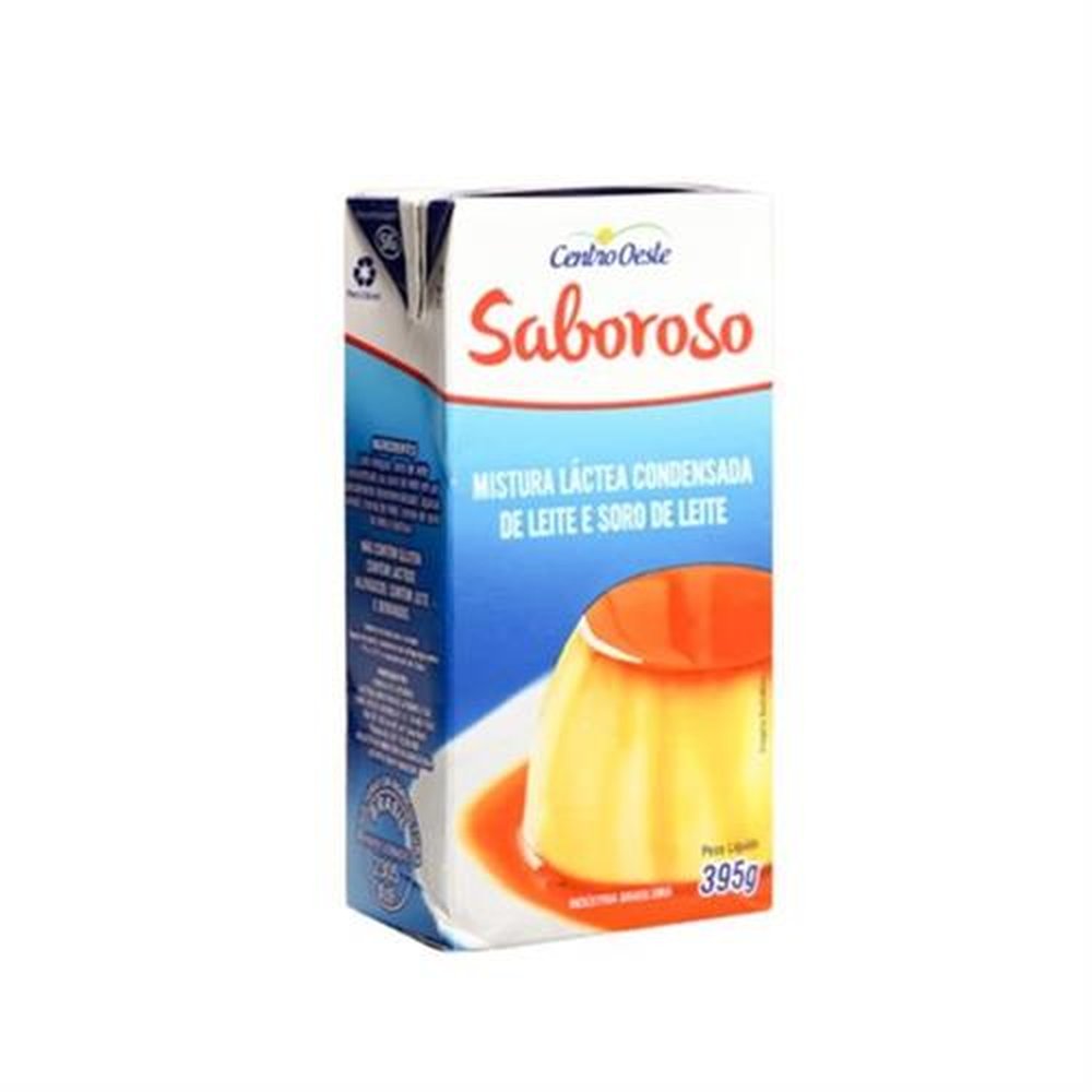 Leite Condensado Mistura Láctea Saboroso 395g - Caixa contém 27 unidades