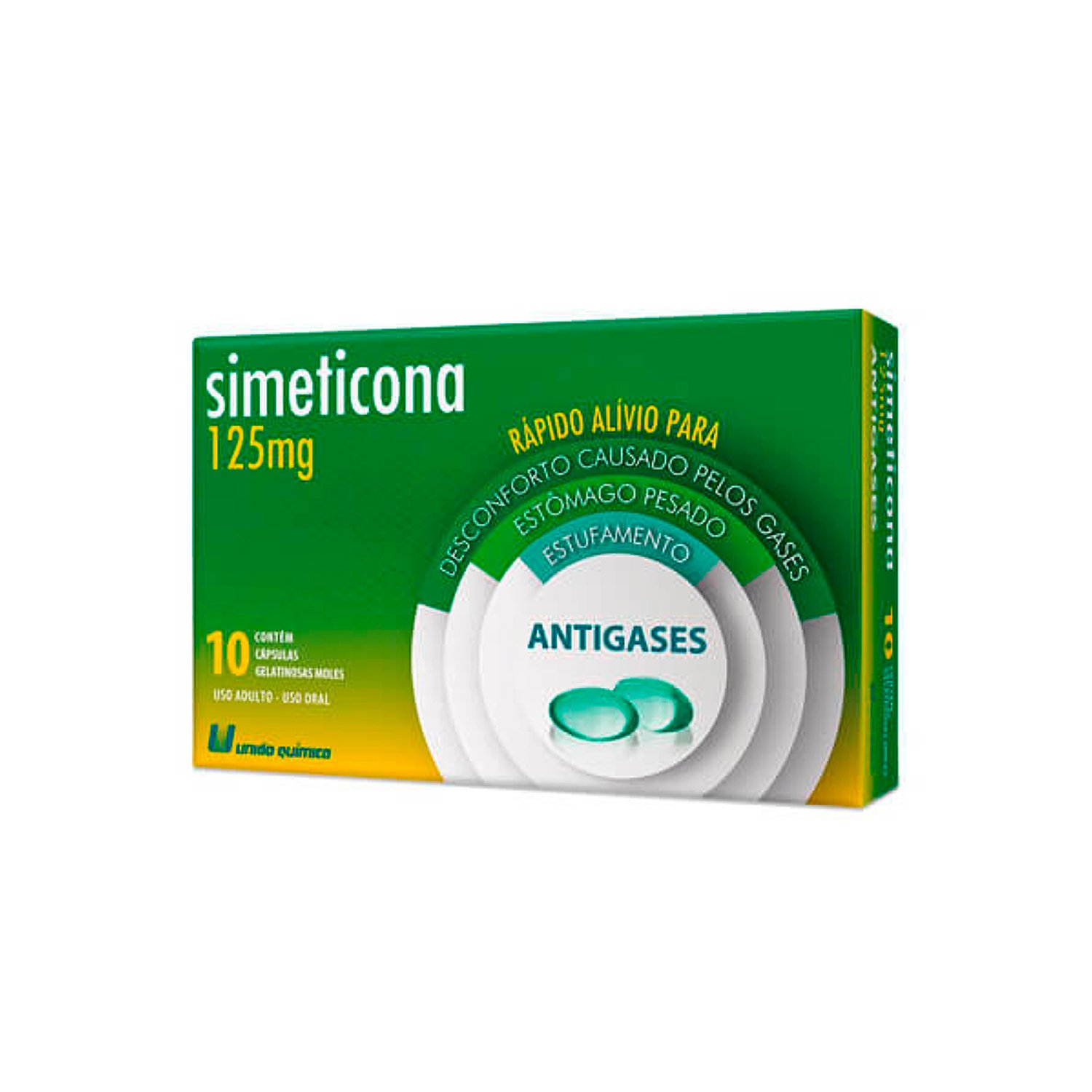 Generico Simeticona 125Mg Com 10 Capsula - Uniao Quimica