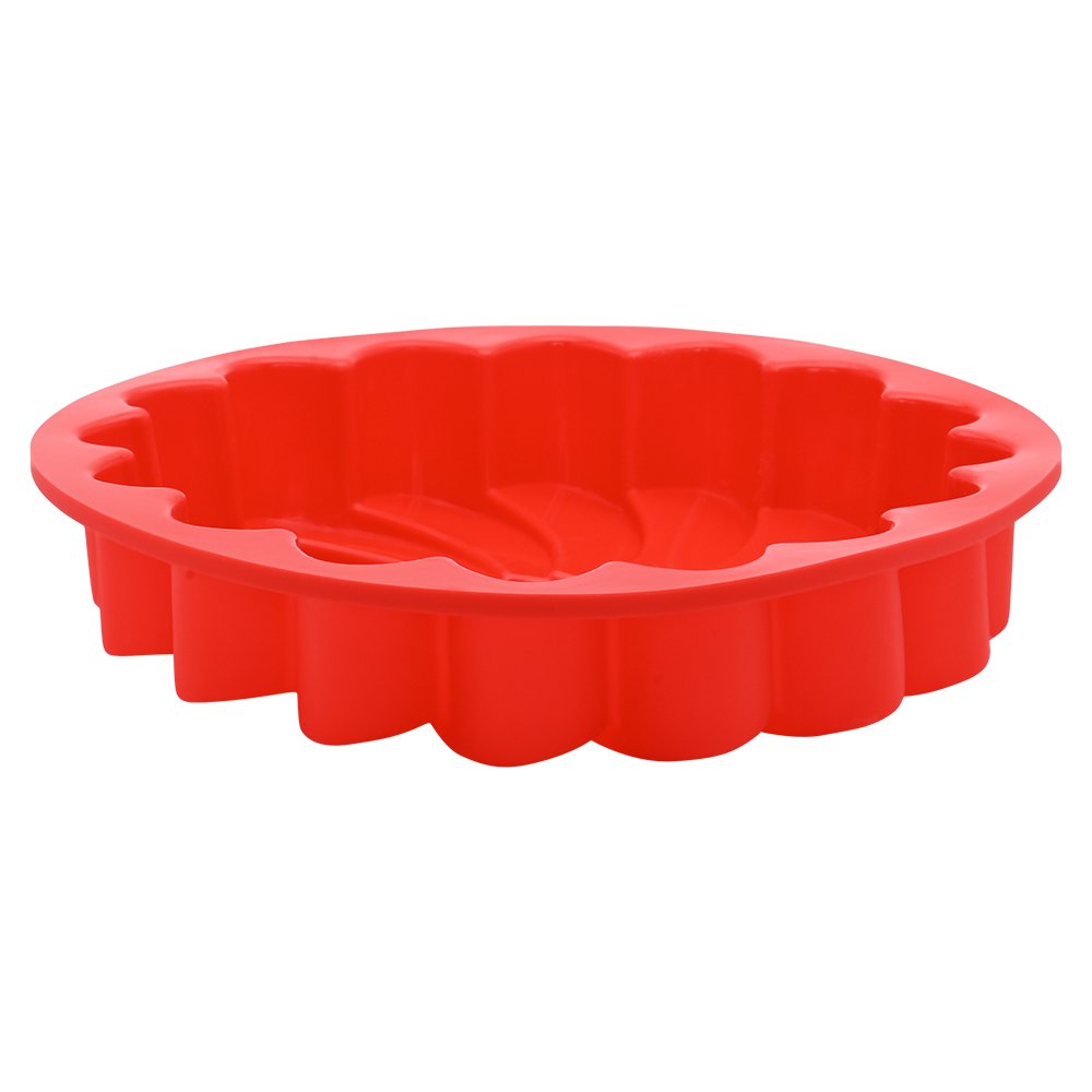 Forma de Silicone na Cor Vermelha 22cm em Formato Margarida Mimo Style