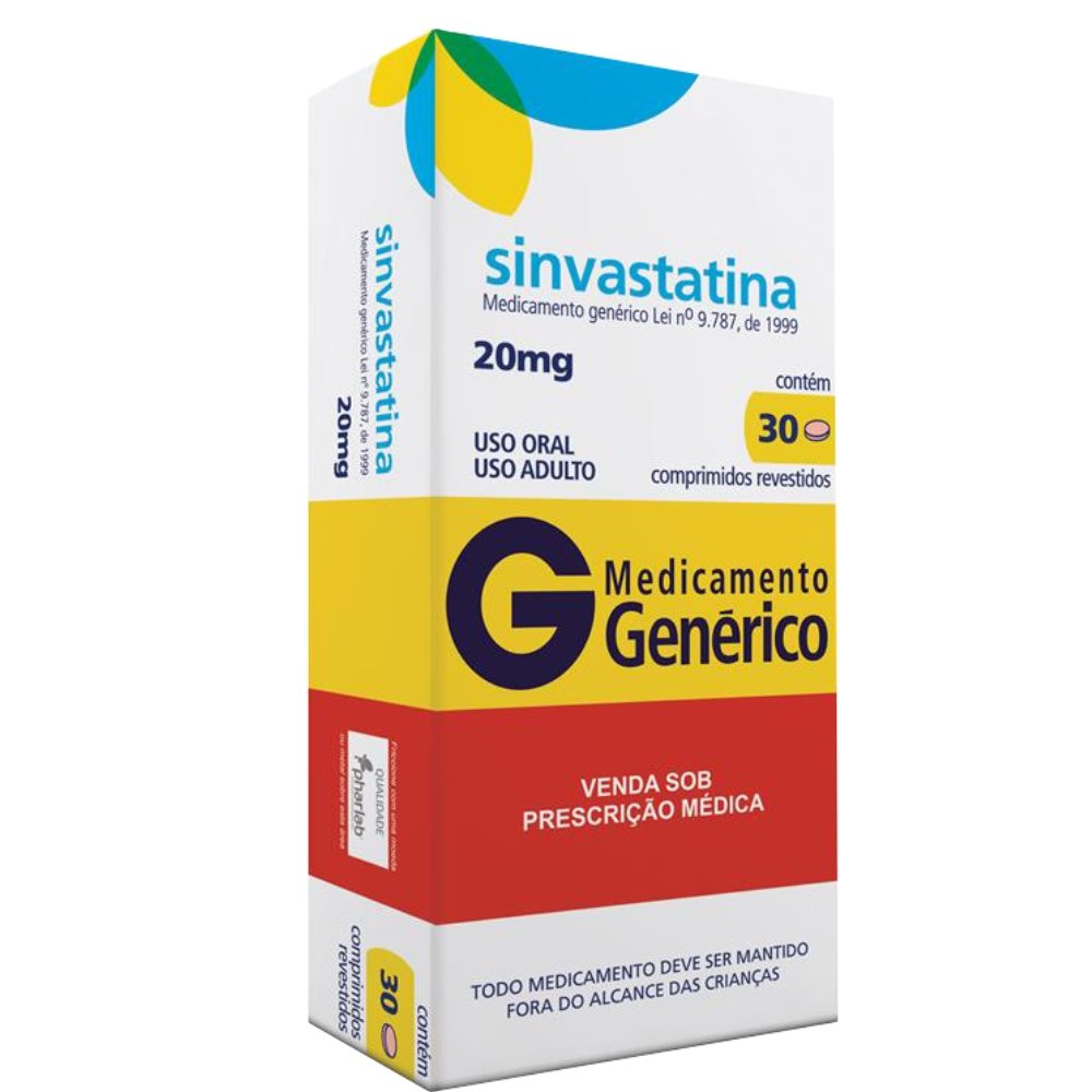 Sinvastatina 20Mg 30Comprimido