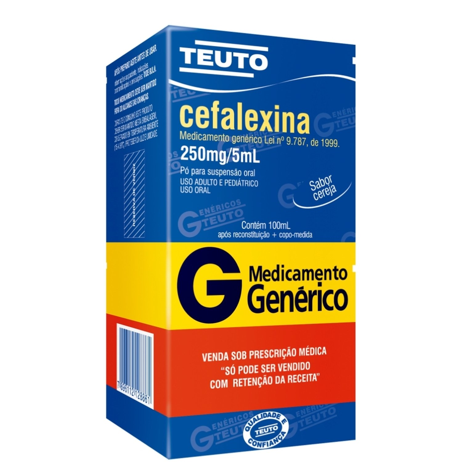 Cefalexina 250Mg/5Ml Suspensão 100Ml