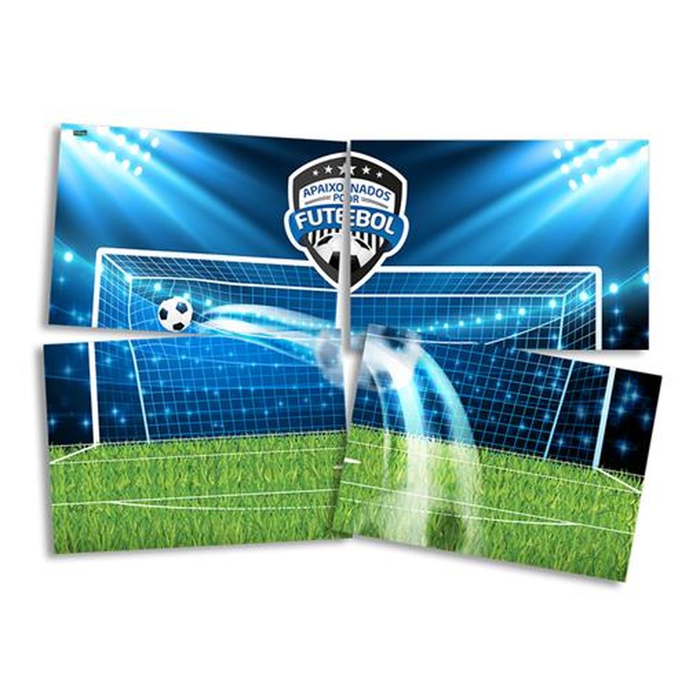 Painel 4 Laminas Apaixonados Por Futebol