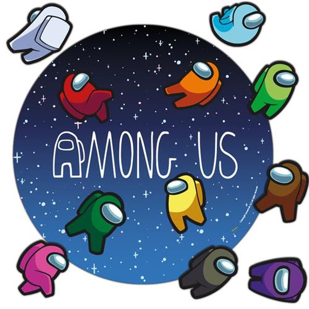 Painel 4 Laminas Among Us