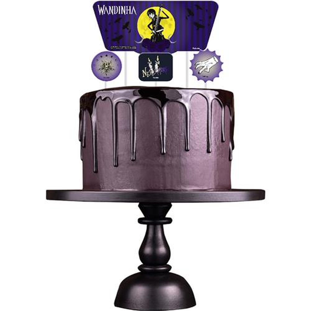 Topper Para Bolo Wandinha