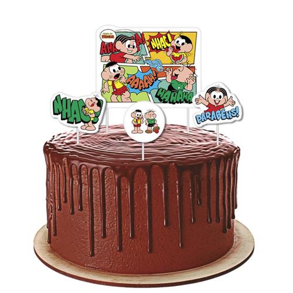 Topper Para Bolo Turma Da Monica