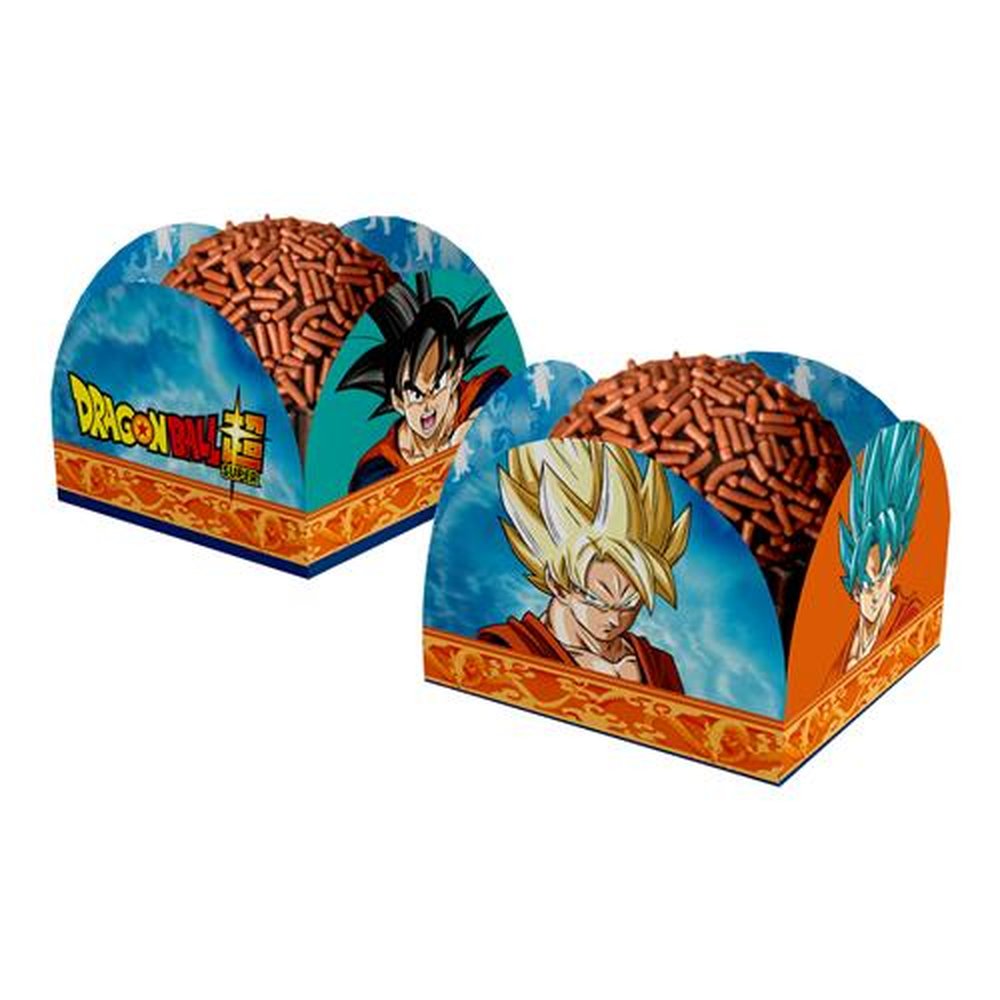 Porta Forminha Dragon Ball - Embalagem com 40 unidades.