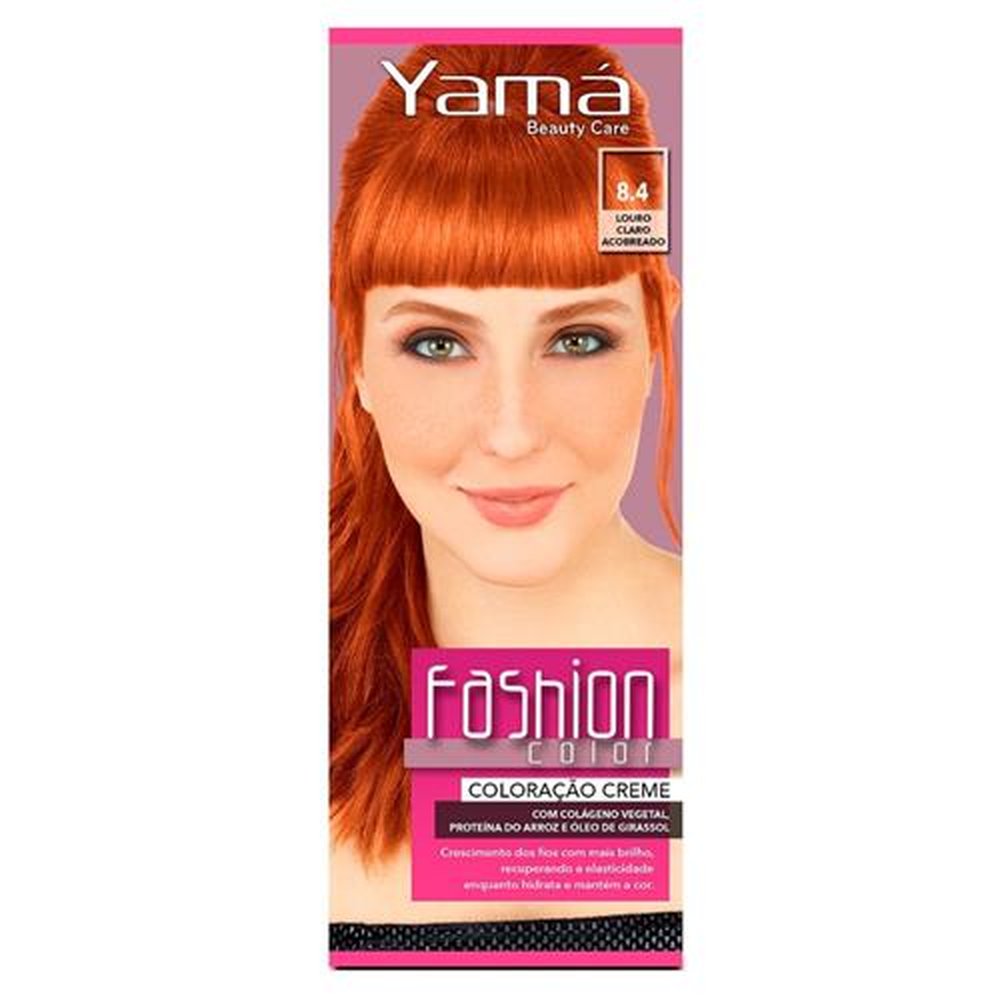 Coloração Yamá Fashion Color 8.4 Louro Claro Acobreado