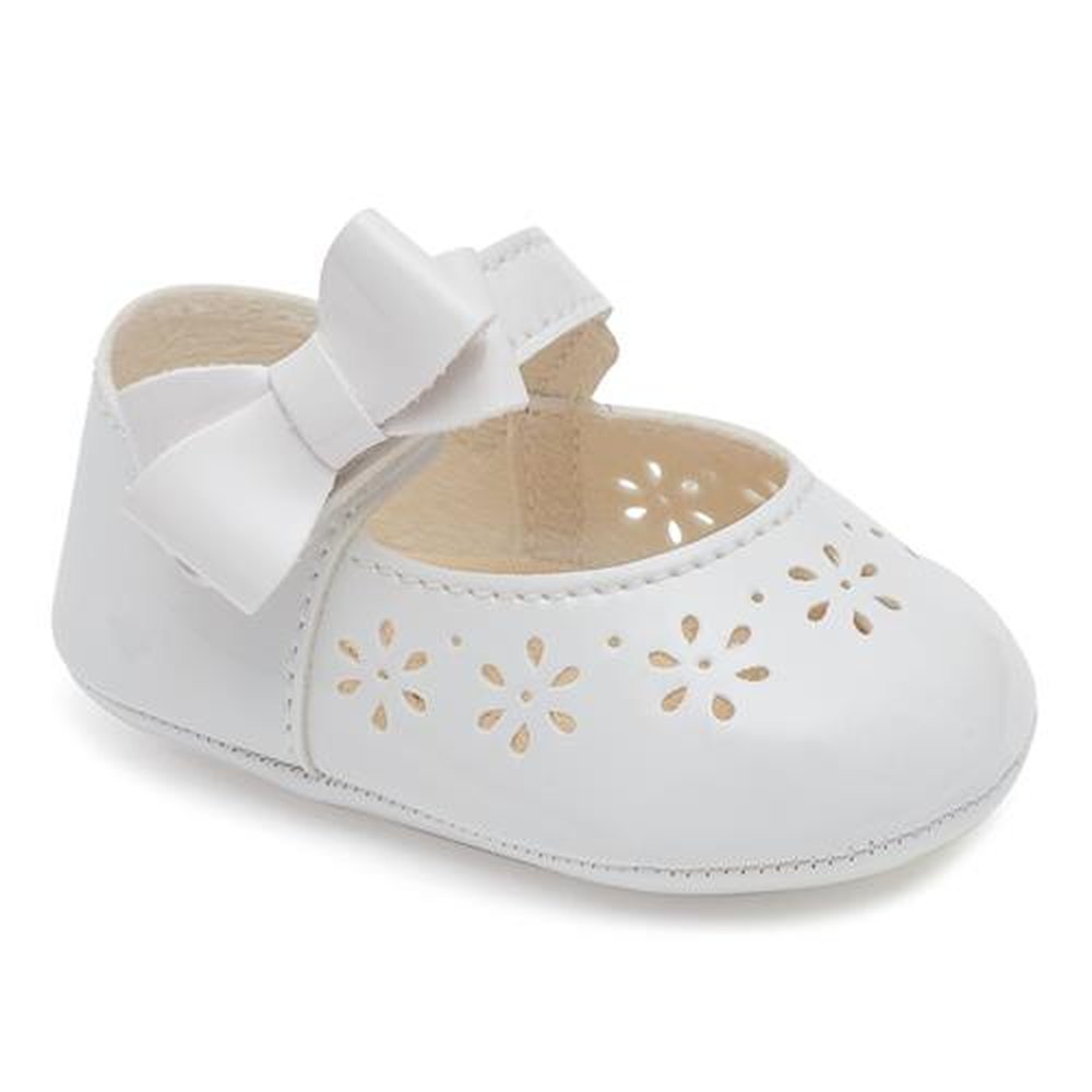 Kit Sapato Infantil Pimpolho Branco Com Laço Grade 6 Pares - Numeração 01 A 04