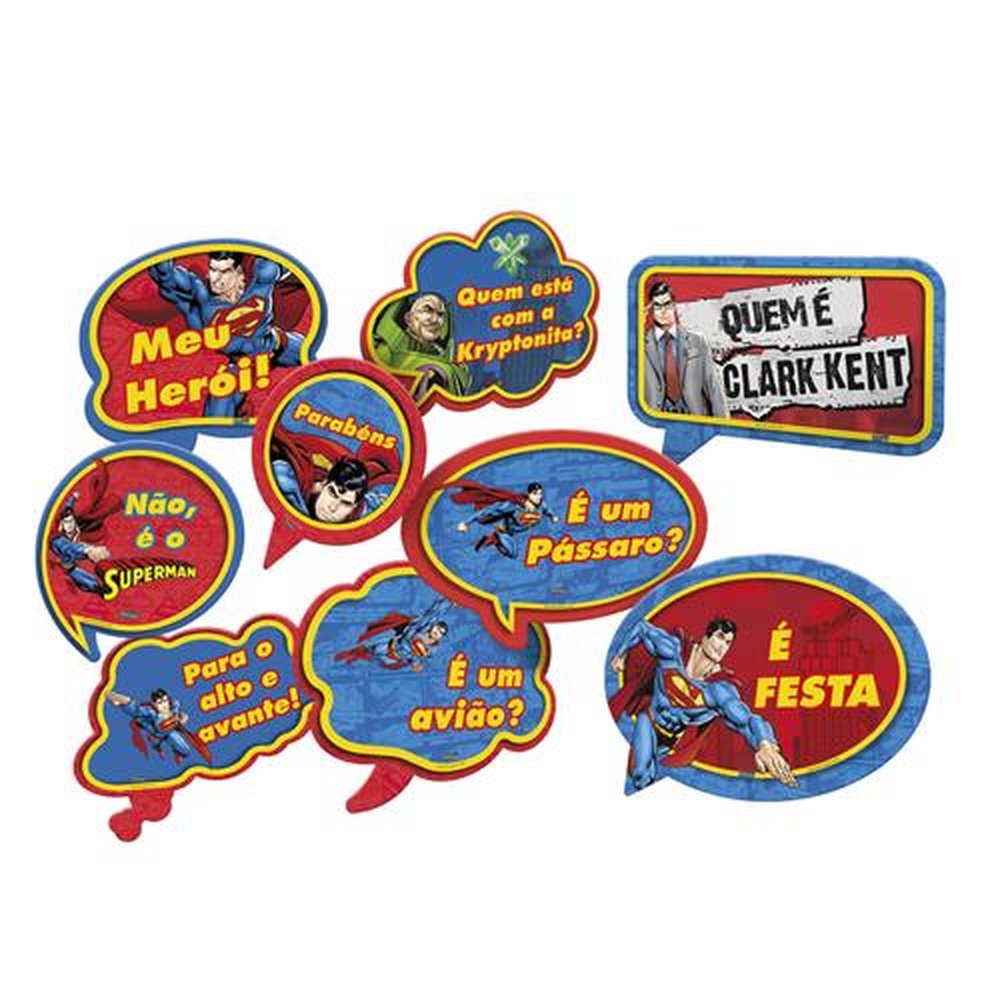 Kit Placas Superman Geek
