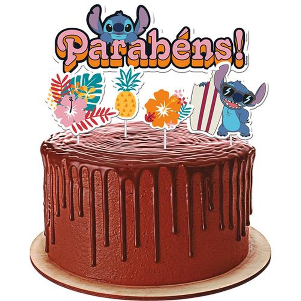 Topper Para Bolo Stitch
