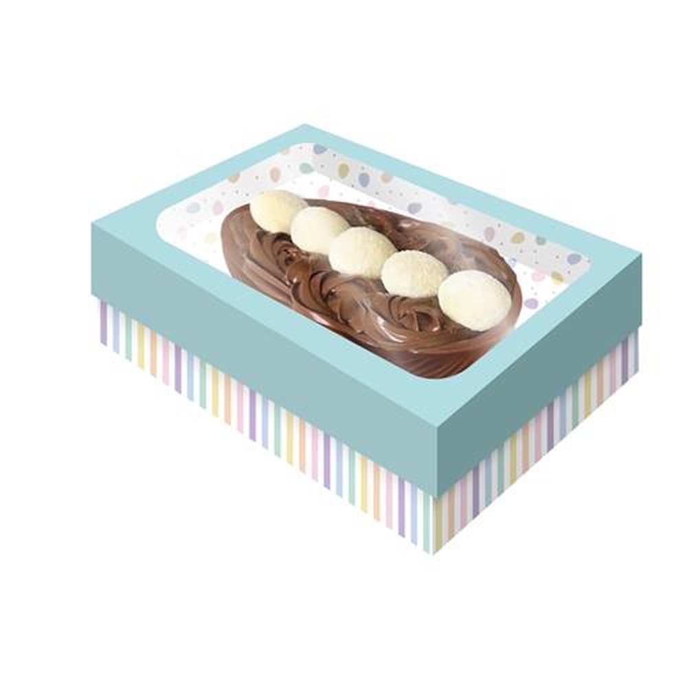 Caixa Ovo Tampa Com Visor G Sweet Azul