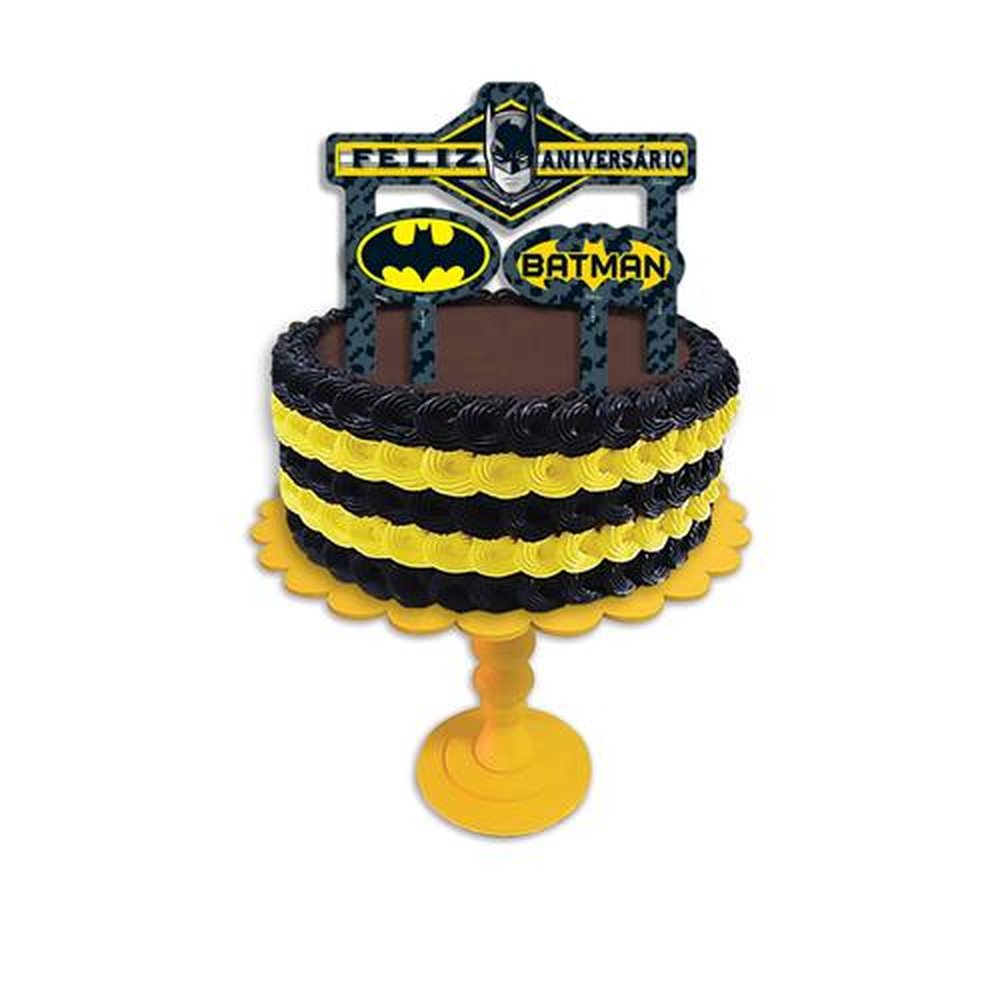 Topper Para Bolo Batman Geek