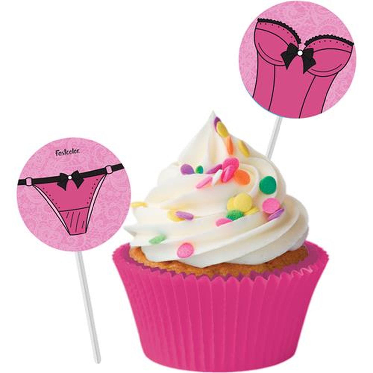 Bandeirinha Para Docinhos Cha Lingerie