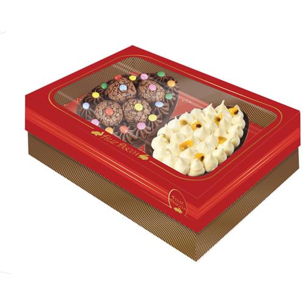 Caixa 2 Ovos 3 Em 1 Tampa Com Visor Luxo