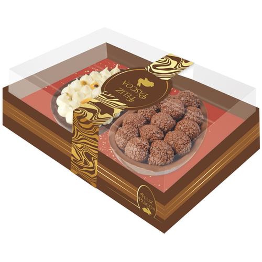 Caixa 2 Ovos 3 Em 1 Tampa Transparente Luxo