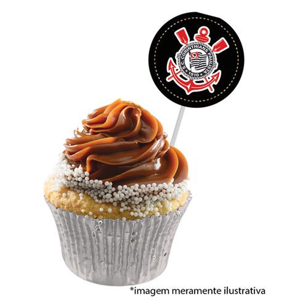 Bandeirinha Para Docinhos Corinthians