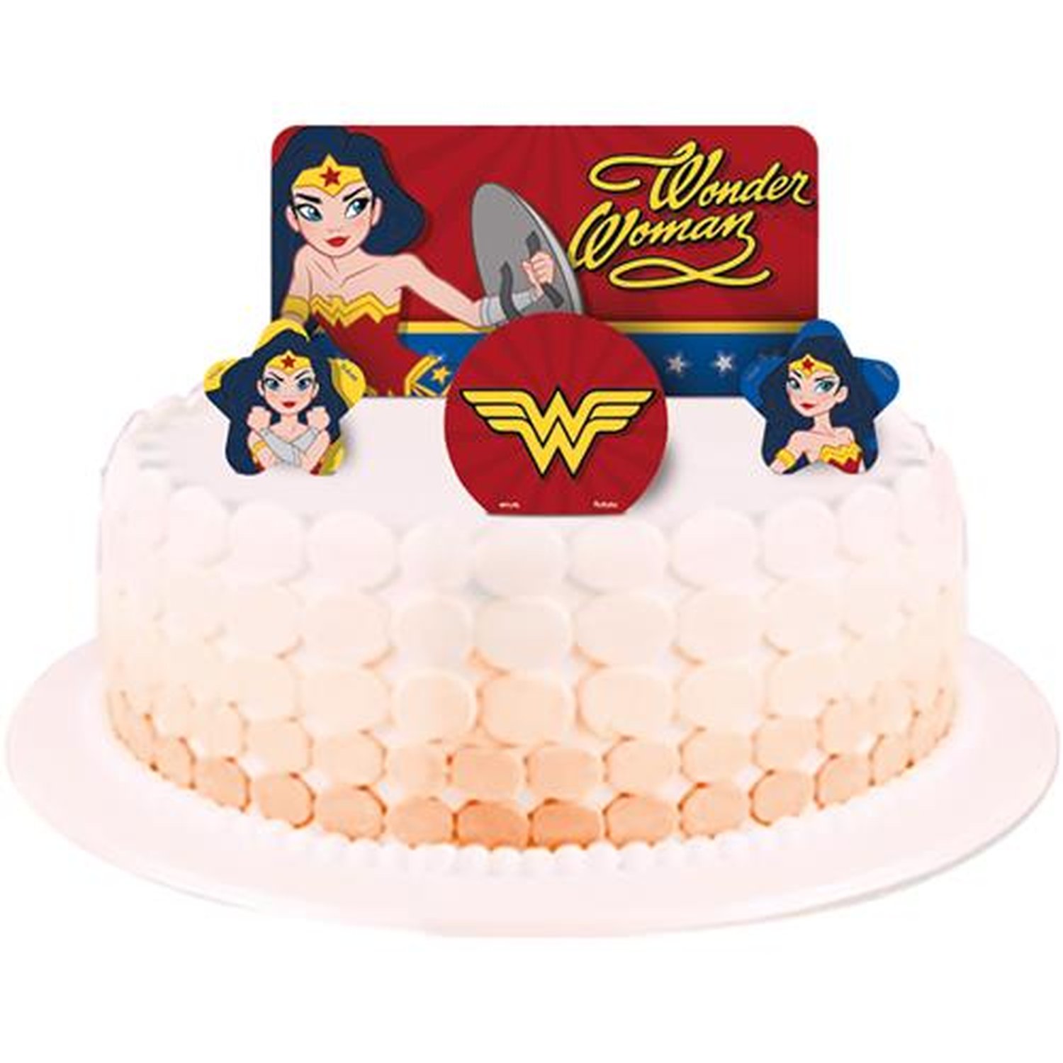 Topper Para Bolo Mulher Maravilha Kids