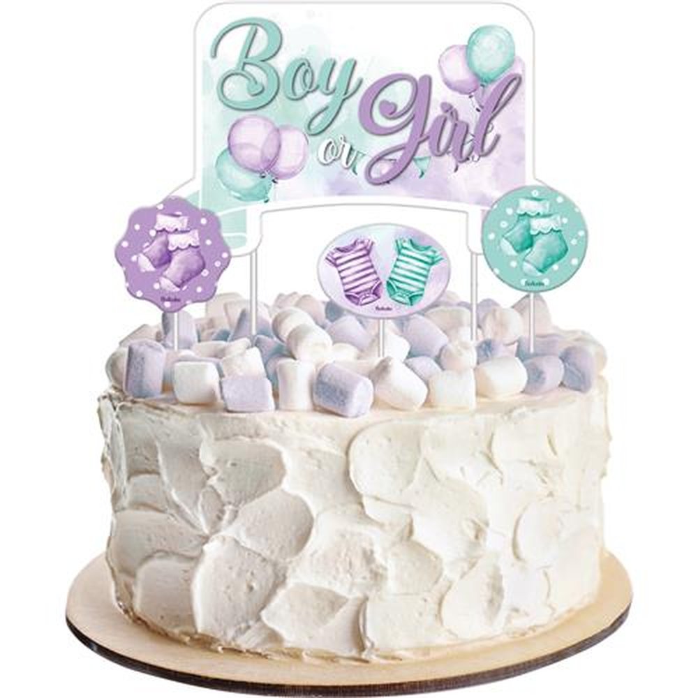 Topper Para Bolo Cha Revelacao