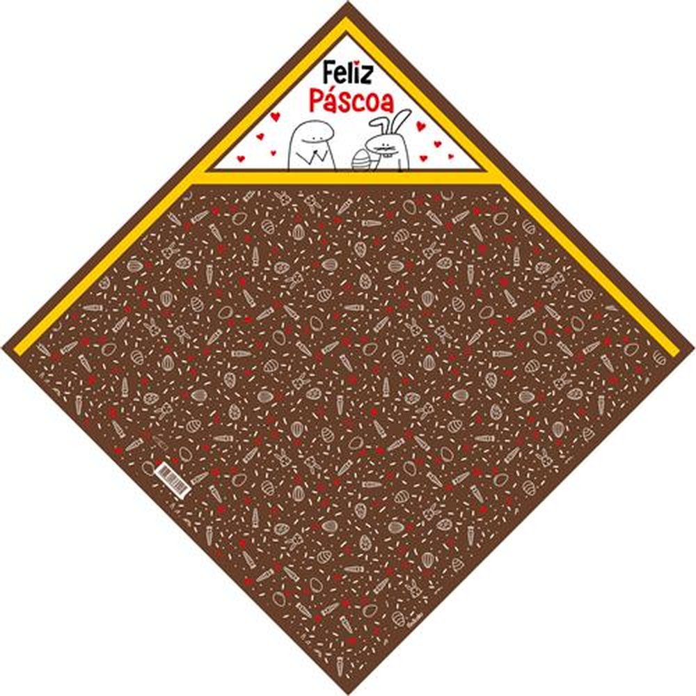 Saco Poli Express Para Ovos 34Cm X 34Cm Pascoa Flork