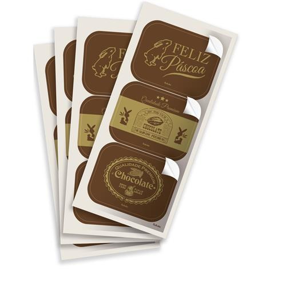 Adesivo Retangular Cacau