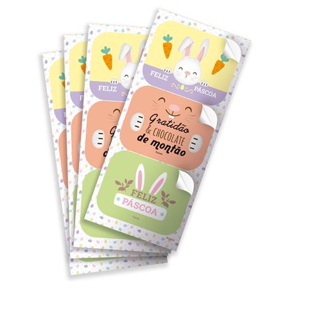 Adesivo Retangular Pascoa Candy