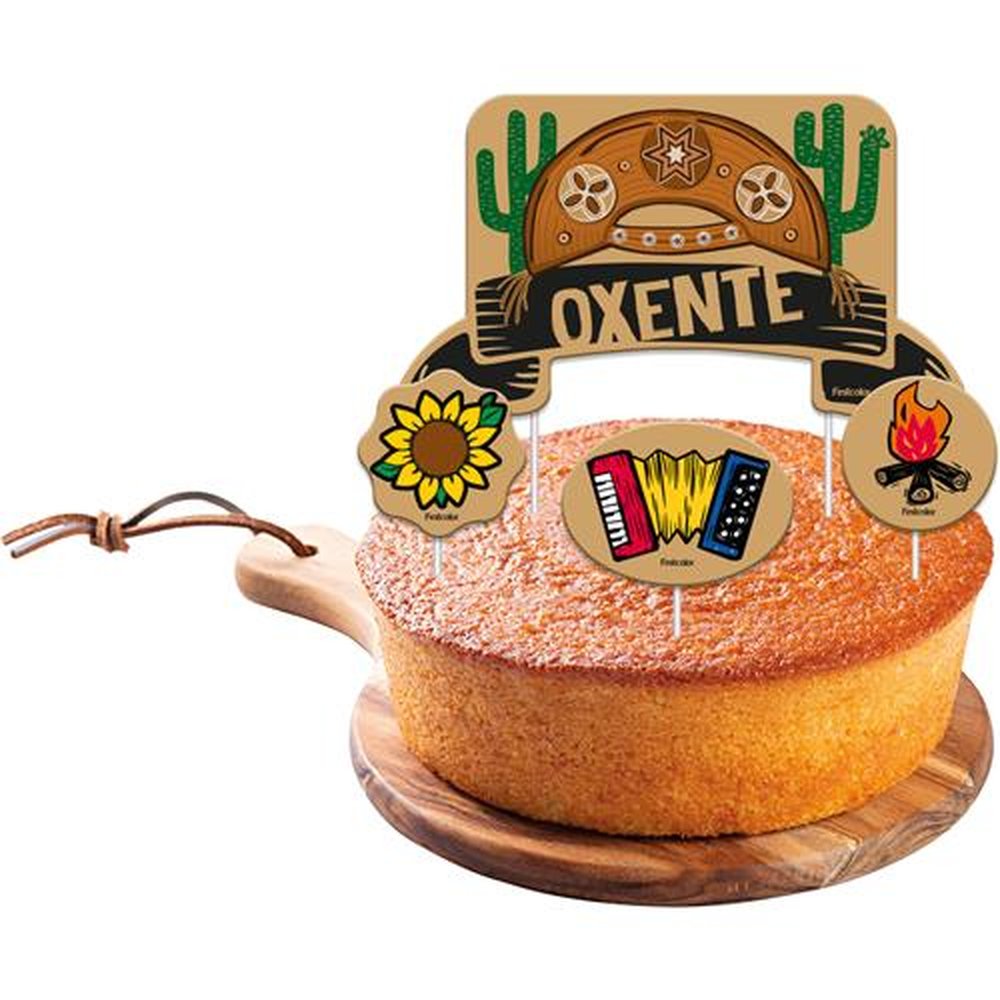 Topper Para Bolo Festa Junina Sertao