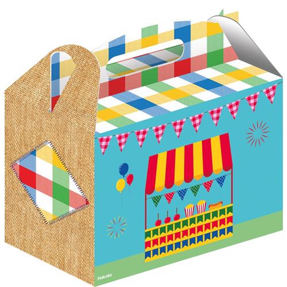 Caixa Para Kit Lanche Festa Junina Divertida