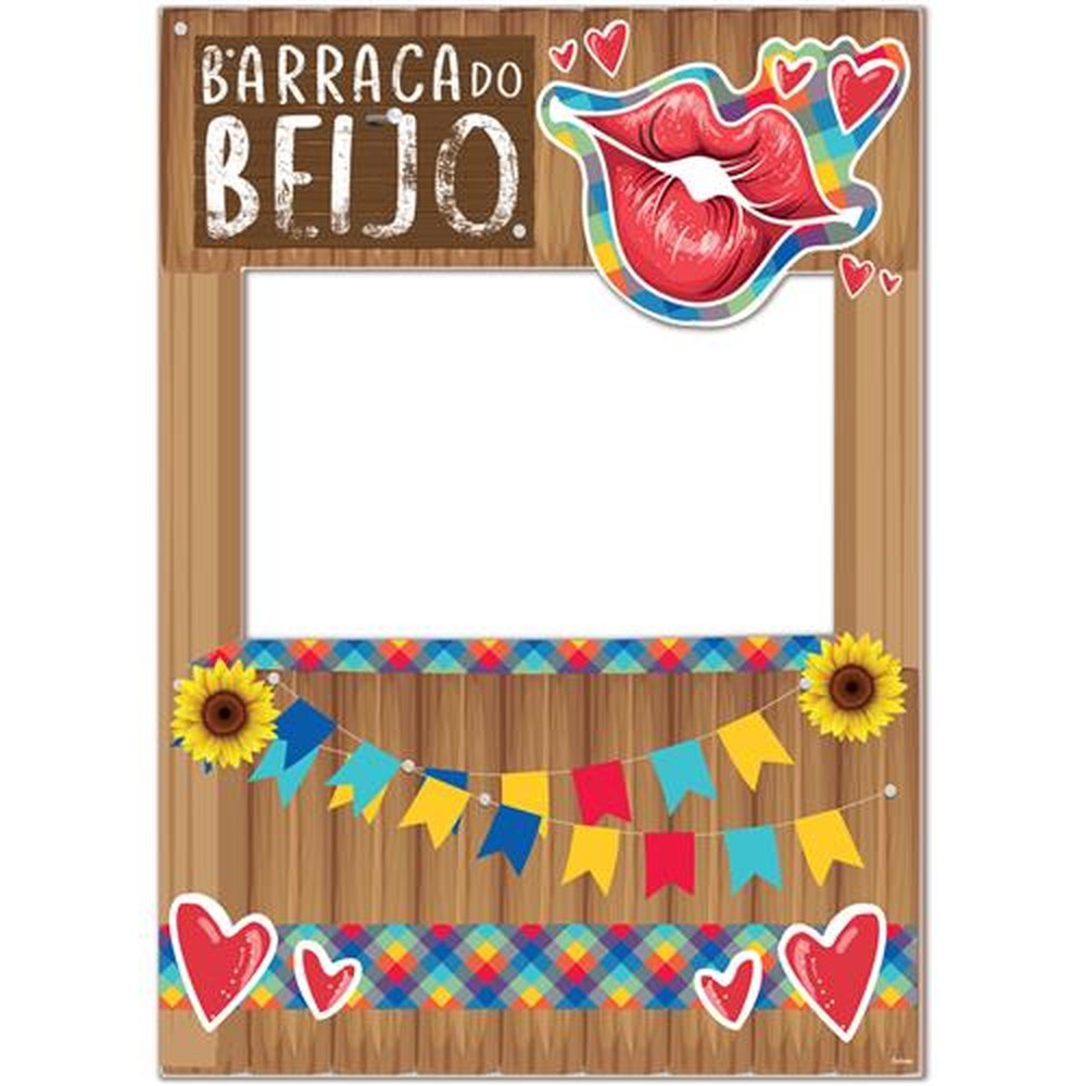 Painel Barraca Do Beijo F. Junina Divertida