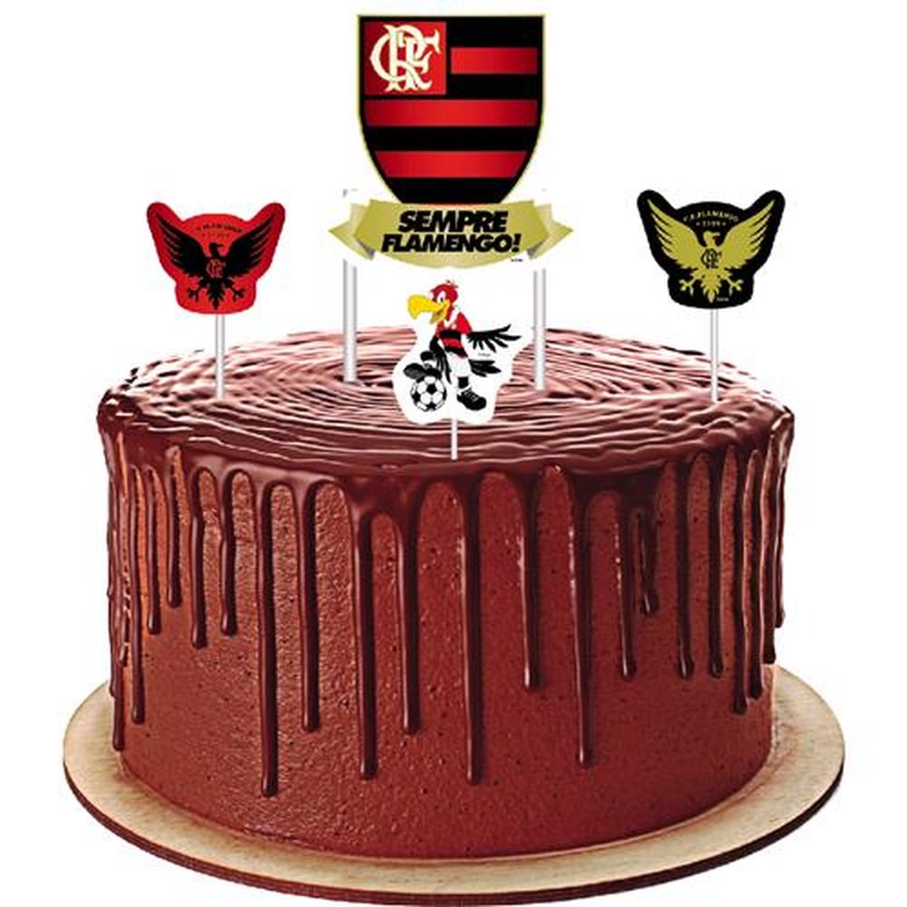 Topper Para Bolo Flamengo
