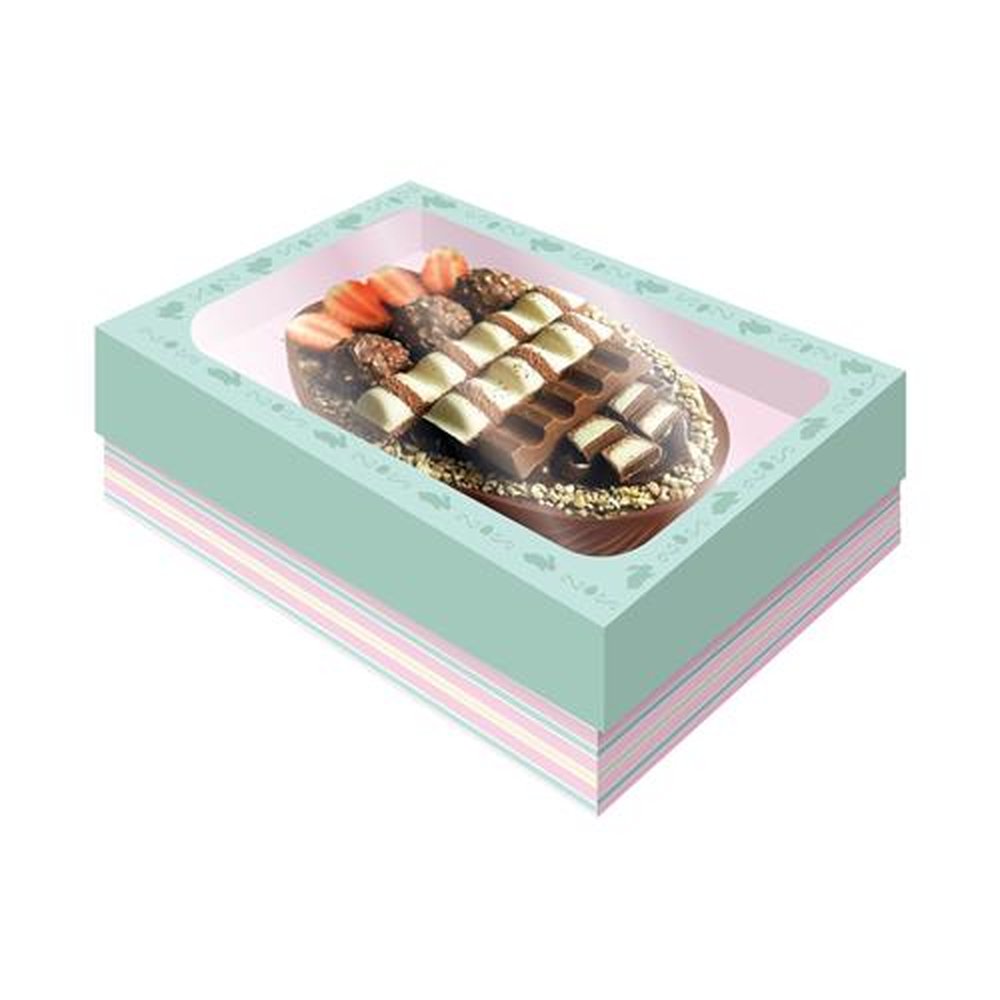 Caixa Ovo Tampa Com Visor M Candy Tiffany