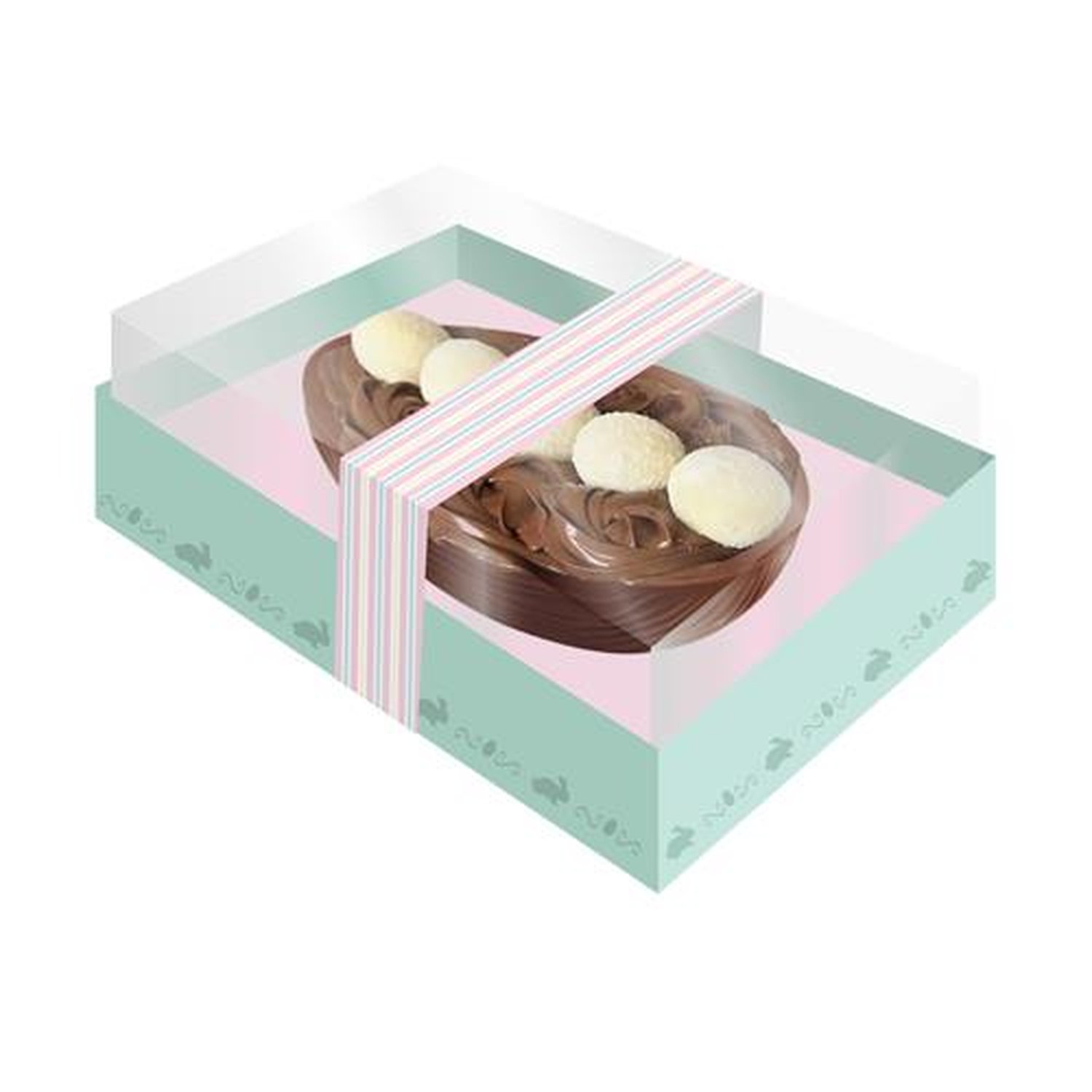 Caixa Ovo Tampa Transparente G Candy Tiffany