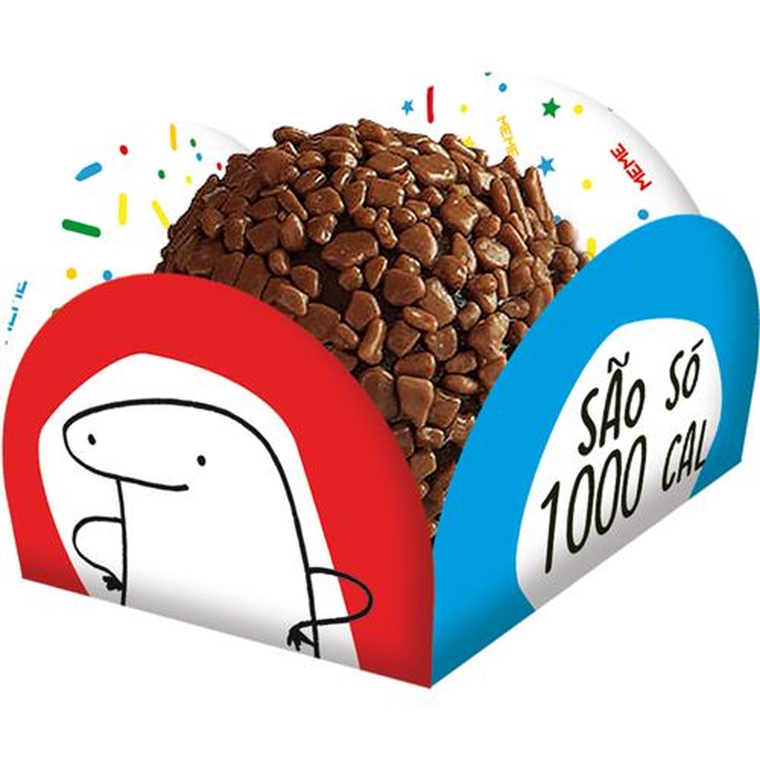 Porta Forminha Flork Meme - Embalagem com 40 unidades.