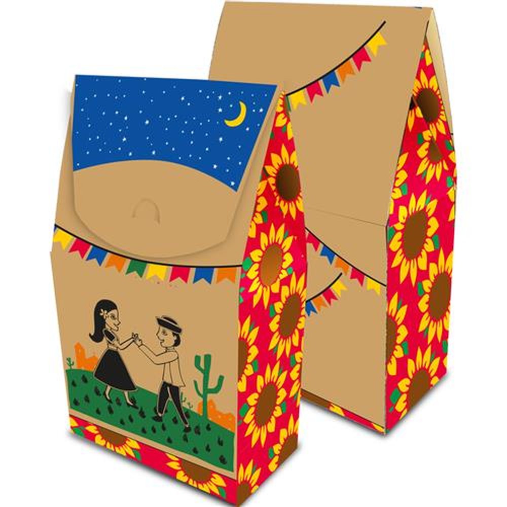 Caixa Doces Festa Junina Sertao