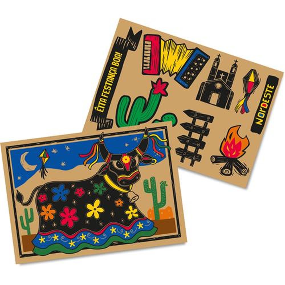 Kit Decorativo Boi Bumba Festa Junina Sertao
