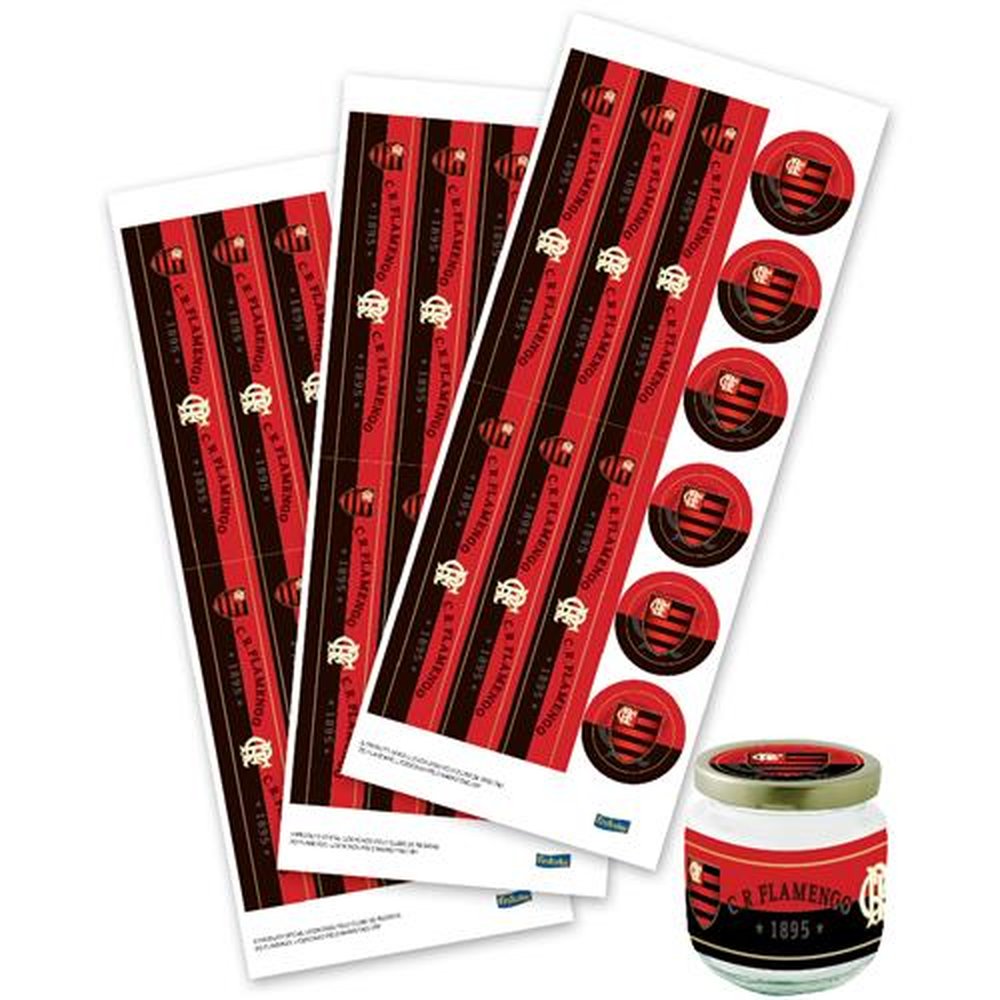 Adesivo Para Lembrancinhas Flamengo