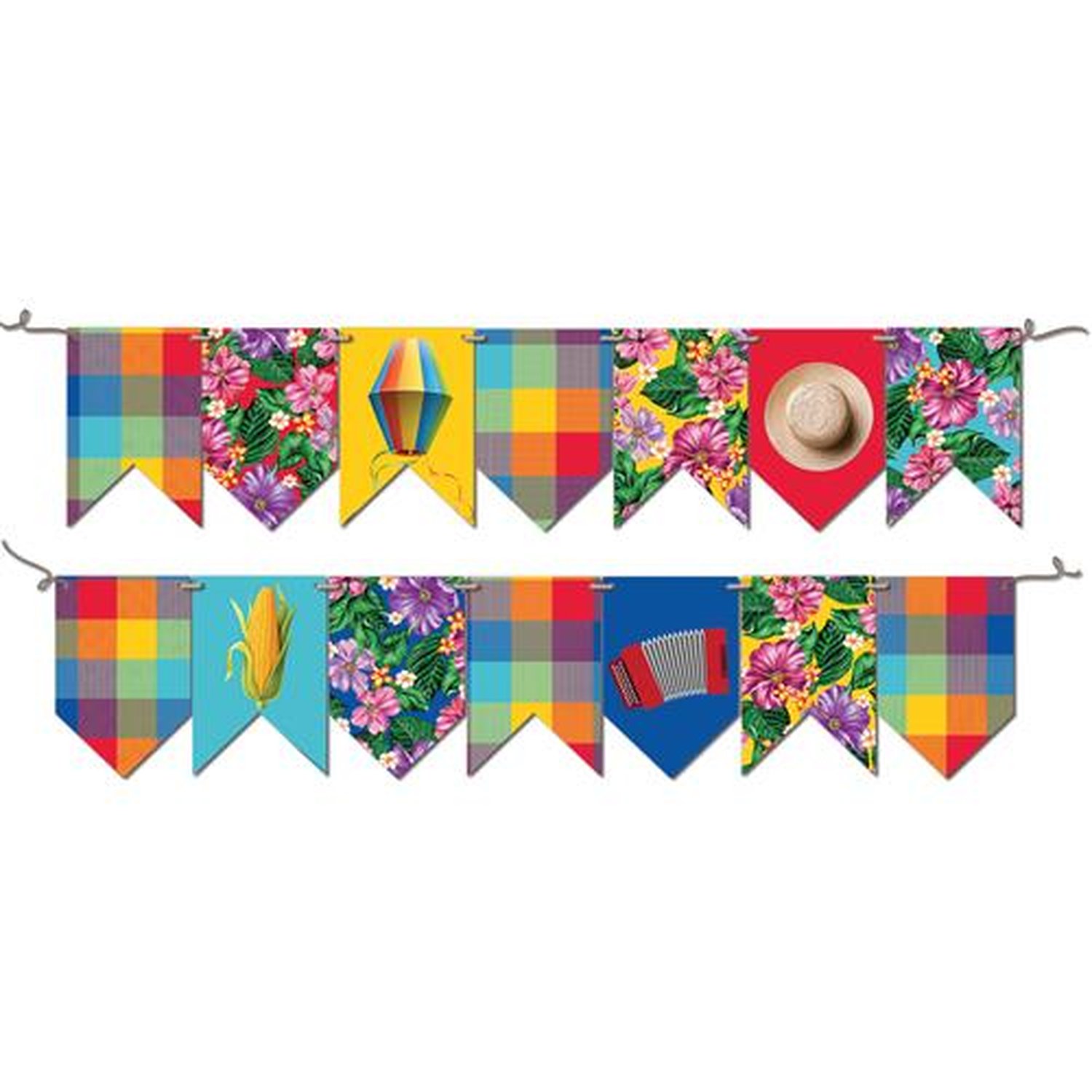 Faixa Decorativa Bandeirinhas Festa Junina Tradicional