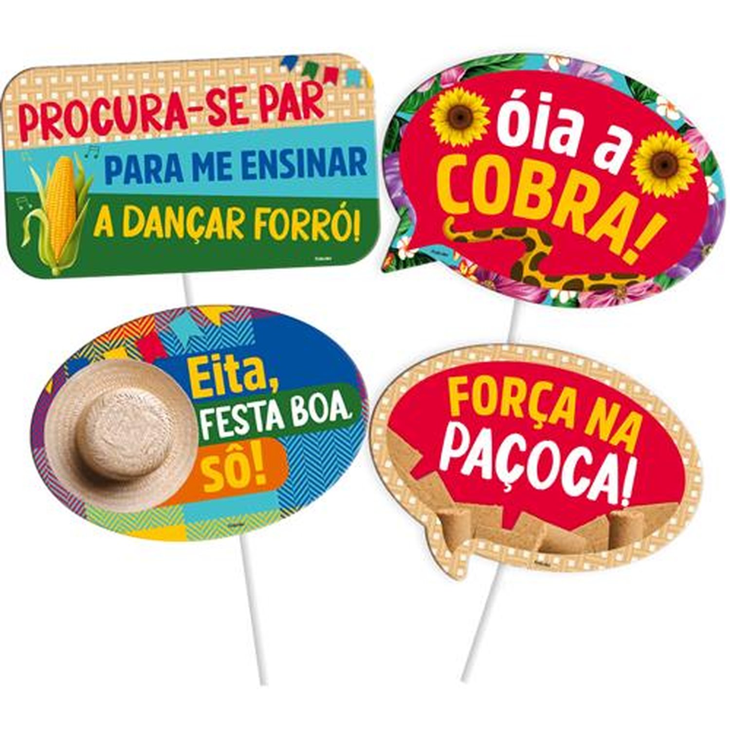 Placas Divertidas Festa Junina Tradicional