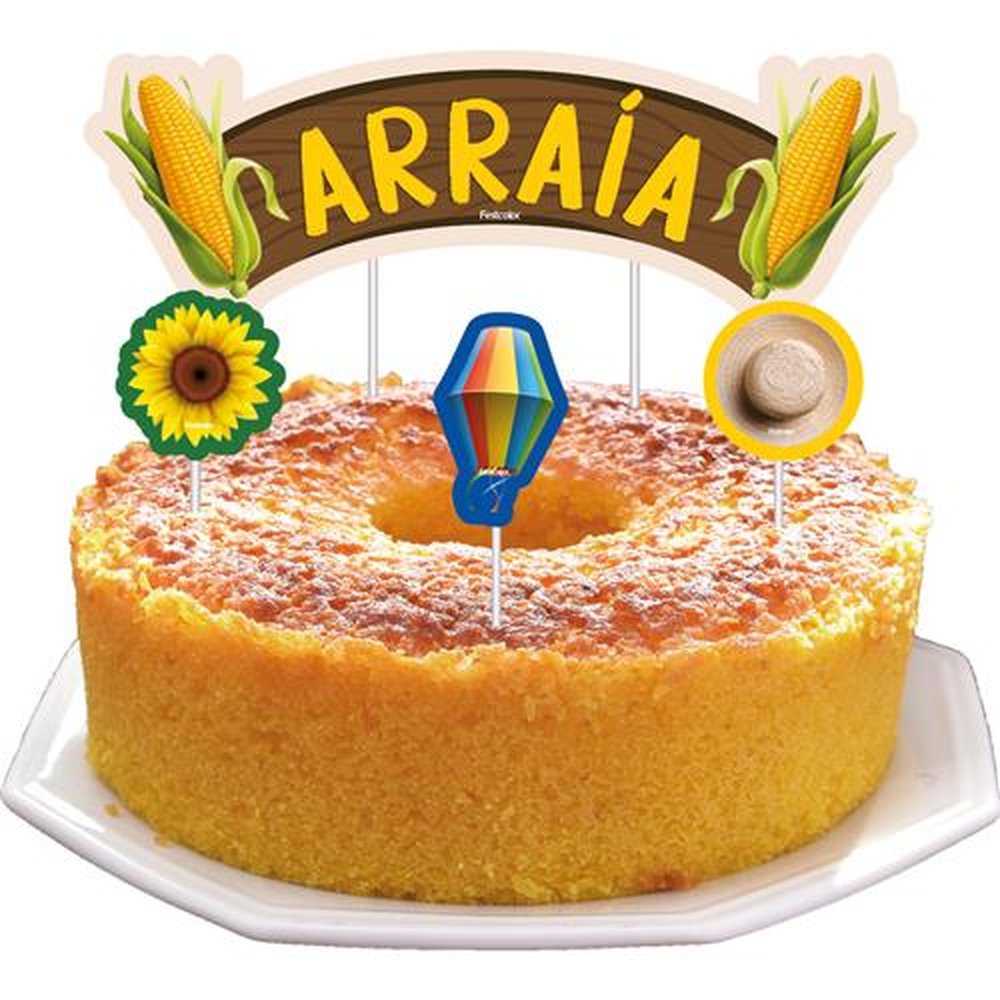 Topper Para Bolo Festa Junina Tradicional