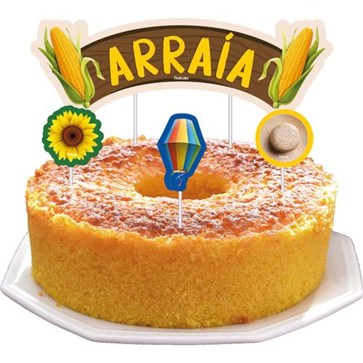 Topper Para Bolo Festa Junina Tradicional