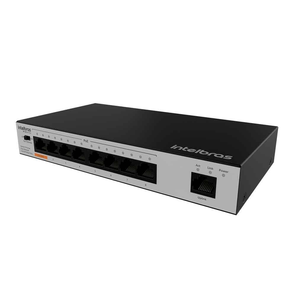switch 9 portas SF900 Hi poe fast ethernet Intelbras